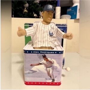 NEW Alex Rodriguez New York Yankees Baseball Jack in The Box Toy Figure